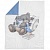 Панель 78х104 см, "Мишка на подушке" (синий), арт. Ш-495